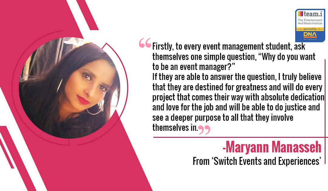 An Interview With Maryann Manasseh From ‘Switch Events and Experiences’
