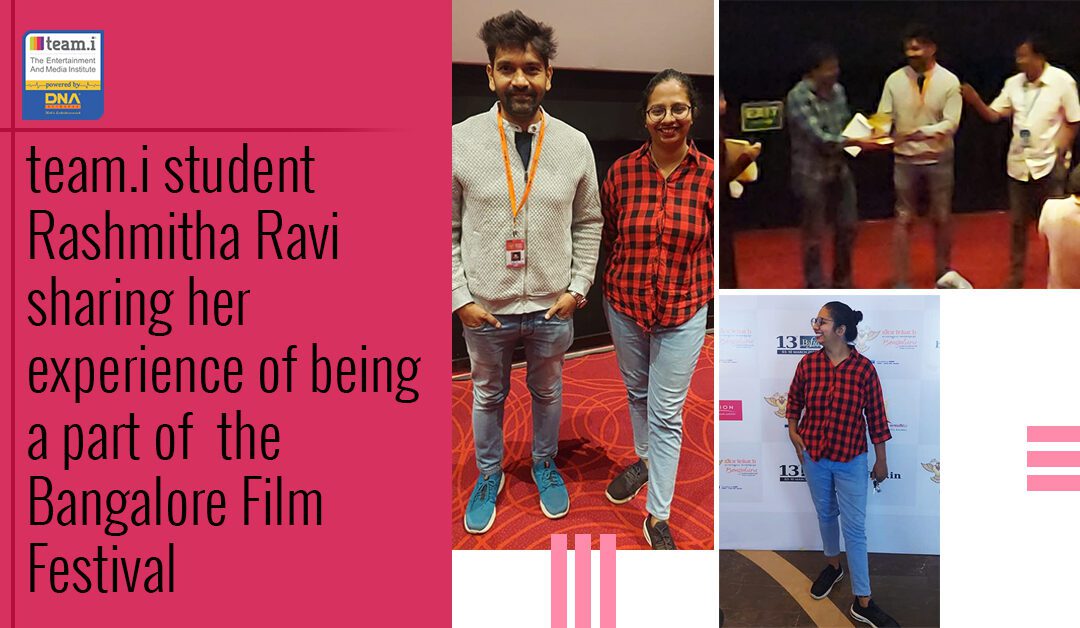team.i Student Rashmitha Ravi Sharing Her Experience Of Being A Part Of The Bangalore Film Festival