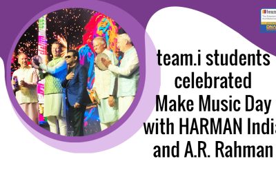 team.i Students Celebrate Make Music Day with HARMAN and A.R. Rahman