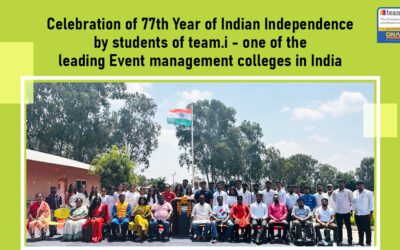 Celebration of 77th Year of Indian Independence by students of team.i – one of the leading Event management colleges in India