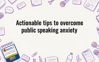 Actionable tips to overcome public speaking anxiety