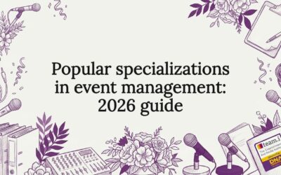 Popular specializations in event management: 2026 guide