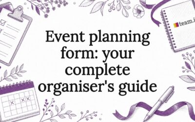 Event planning form: your complete organiser’s guide