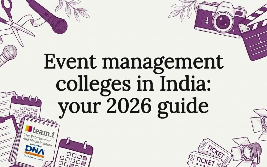 Decorative event management title card illustration