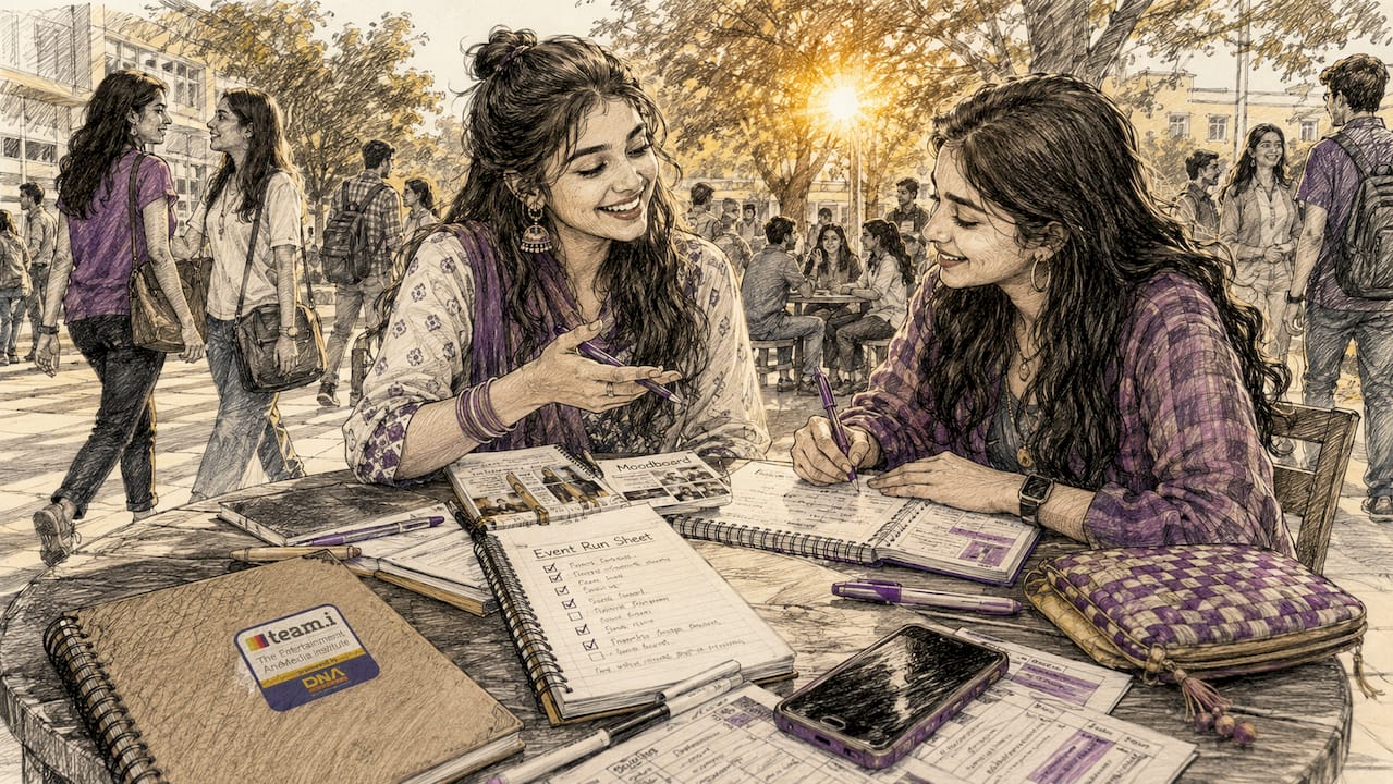 Hands of Indian women taking notes in coaching session
